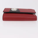LOEWE Studio Ghibli No-Face Compact Wallet Leather Red Gold Auth 191680SM-6