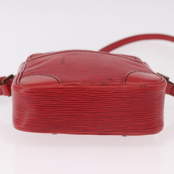 LOUIS VUITTON Epi Danube Shoulder Bag Red M45637 LV Auth 191681
