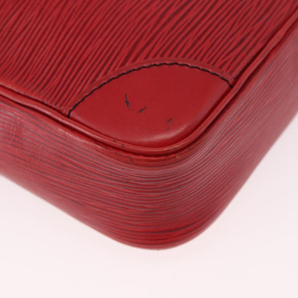 LOUIS VUITTON Epi Danube Shoulder Bag Red M45637 LV Auth 191681
