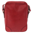 LOUIS VUITTON Epi Danube Shoulder Bag Red M45637 LV Auth 191681-3