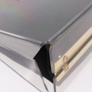Salvatore Ferragamo Gancini Chain Shoulder Bag Plastic Clear Gold Auth 191682A-10