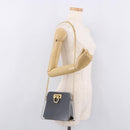 Salvatore Ferragamo Gancini Chain Shoulder Bag Plastic Clear Gold Auth 191682A-23