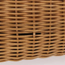 Salvatore Ferragamo Rattan Gancini Hand Bag Brown Gold Auth 191683V-2