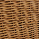 Salvatore Ferragamo Rattan Gancini Hand Bag Brown Gold Auth 191683V-4