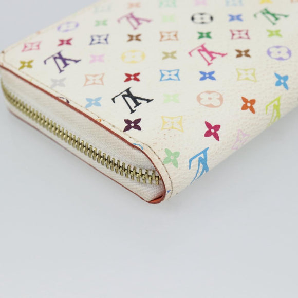 LOUIS VUITTON Monogram Multicolor Zippy Wallet Multicolor M60241 LV Auth 191685