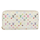 LOUIS VUITTON Monogram Multicolor Zippy Wallet Multicolor M60241 LV Auth 191685-2
