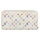 LOUIS VUITTON Monogram Multicolor Zippy Wallet Multicolor M60241 LV Auth 191685-3