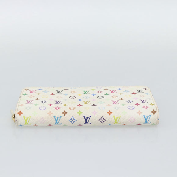 LOUIS VUITTON Monogram Multicolor Zippy Wallet Multicolor M60241 LV Auth 191685