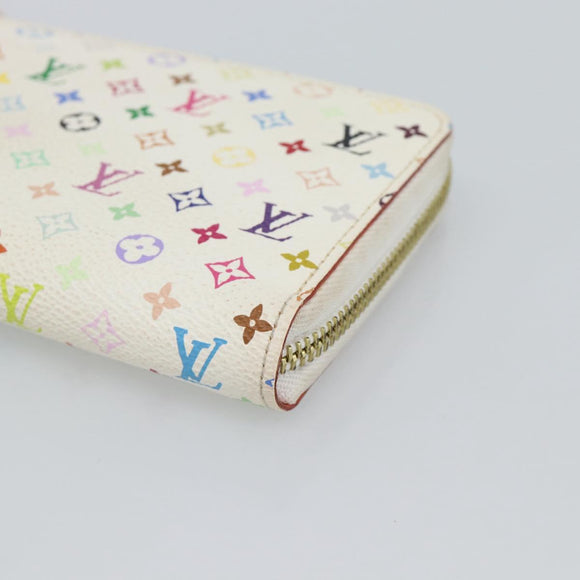 LOUIS VUITTON Monogram Multicolor Zippy Wallet Multicolor M60241 LV Auth 191685