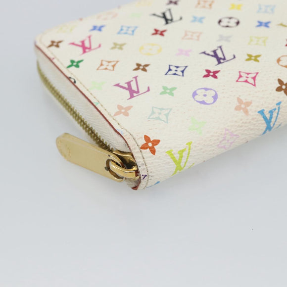 LOUIS VUITTON Monogram Multicolor Zippy Wallet Multicolor M60241 LV Auth 191685