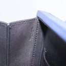 LOEWE Hand Bag Leather 2way Navy Silver Auth 191686M-11