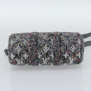 LOUIS VUITTON Monogram Felt Keepall XS Hand Bag Gray Pink M80821 Auth 191687SAM-11