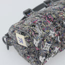 LOUIS VUITTON Monogram Felt Keepall XS Hand Bag Gray Pink M80821 Auth 191687SAM-13