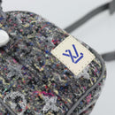 LOUIS VUITTON Monogram Felt Keepall XS Hand Bag Gray Pink M80821 Auth 191687SAM-16