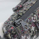LOUIS VUITTON Monogram Felt Keepall XS Hand Bag Gray Pink M80821 Auth 191687SAM-17