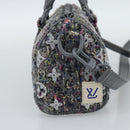 LOUIS VUITTON Monogram Felt Keepall XS Hand Bag Gray Pink M80821 Auth 191687SAM-4
