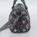 LOUIS VUITTON Monogram Felt Keepall XS Hand Bag Gray Pink M80821 Auth 191687SAM-5