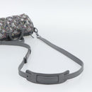 LOUIS VUITTON Monogram Felt Keepall XS Hand Bag Gray Pink M80821 Auth 191687SAM-9