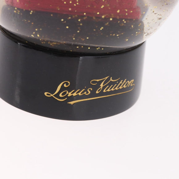 LOUIS VUITTON Alma Snow Globe Glass Red LV Auth 191688
