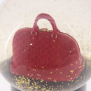LOUIS VUITTON Alma Snow Globe Glass Red LV Auth 191688-11