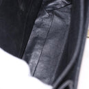 BALLY Hand Bag Leather Black Gold Auth 191691-11
