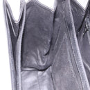 BALLY Hand Bag Leather Black Gold Auth 191691-21