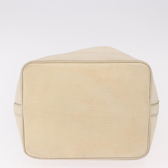 LOUIS VUITTON Epi Petit Noe Shoulder Bag White Yvoire M4084J LV Auth 191694