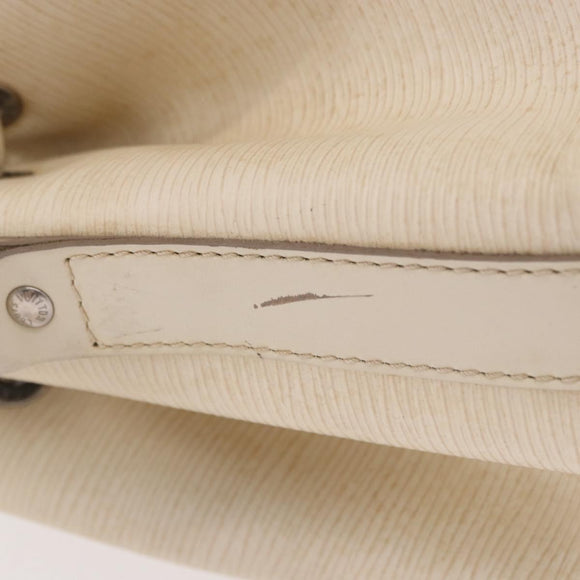 LOUIS VUITTON Epi Petit Noe Shoulder Bag White Yvoire M4084J LV Auth 191694