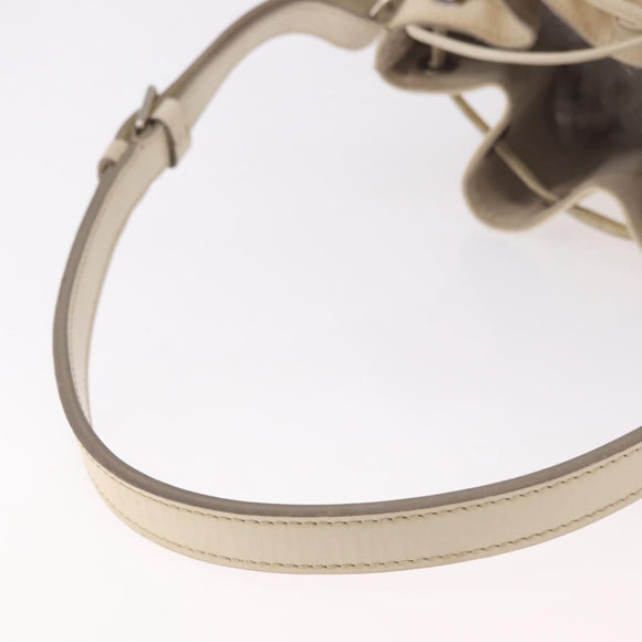 LOUIS VUITTON Epi Petit Noe Shoulder Bag White Yvoire M4084J LV Auth 191694