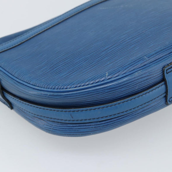 LOUIS VUITTON Epi Jeune Fille MM Shoulder Bag Blue M52155 LV Auth 191695