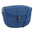 LOUIS VUITTON Epi Jeune Fille MM Shoulder Bag Blue M52155 LV Auth 191695-1