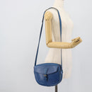 LOUIS VUITTON Epi Jeune Fille MM Shoulder Bag Blue M52155 LV Auth 191695-24