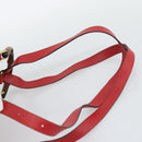 GUCCI Bamboo Backpack Suede Outlet Red Gold 003 0030 3444 Auth 191698-14