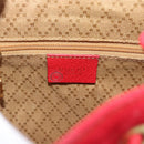 GUCCI Bamboo Backpack Suede Outlet Red Gold 003 0030 3444 Auth 191698-20