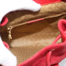 GUCCI Bamboo Backpack Suede Outlet Red Gold 003 0030 3444 Auth 191698-11