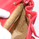 GUCCI Bamboo Backpack Suede Outlet Red Gold 003 0030 3444 Auth 191698-21