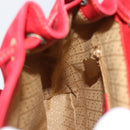 GUCCI Bamboo Backpack Suede Outlet Red Gold 003 0030 3444 Auth 191698-22