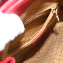GUCCI Bamboo Backpack Suede Outlet Red Gold 003 0030 3444 Auth 191698-24