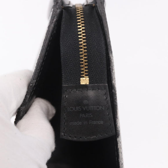 LOUIS VUITTON Epi Trousse Crete Pouch Black M48402 LV Auth 191699