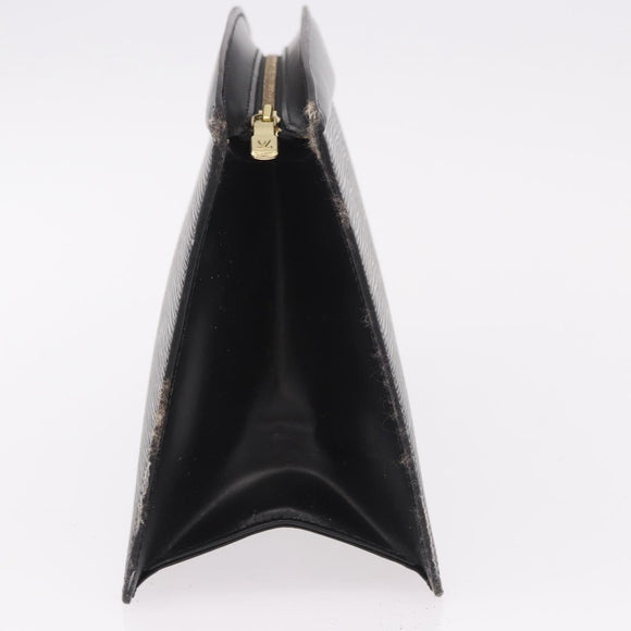 LOUIS VUITTON Epi Trousse Crete Pouch Black M48402 LV Auth 191699