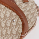 Christian Dior Romantic Chain Shoulder Bag PVC Beige Silver Auth 191704-16