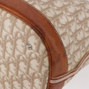 Christian Dior Romantic Chain Shoulder Bag PVC Beige Silver Auth 191704-9