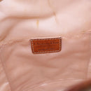 Christian Dior Romantic Chain Shoulder Bag PVC Beige Silver Auth 191704-20