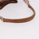 Christian Dior Romantic Chain Shoulder Bag PVC Beige Silver Auth 191704-8