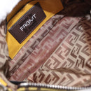 FENDI Zucca Canvas FRAGMENT Accessory Pouch Brown Silver 8BS073 Auth 191705SAM-10