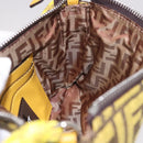 FENDI Zucca Canvas FRAGMENT Accessory Pouch Brown Silver 8BS073 Auth 191705SAM-19