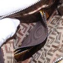 FENDI Zucca Canvas FRAGMENT Accessory Pouch Brown Silver 8BS073 Auth 191705SAM-21