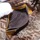 FENDI Zucca Canvas FRAGMENT Accessory Pouch Brown Silver 8BS073 Auth 191705SAM-22