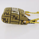 FENDI Zucca Canvas FRAGMENT Accessory Pouch Brown Silver 8BS073 Auth 191705SAM-3