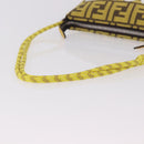 FENDI Zucca Canvas FRAGMENT Accessory Pouch Brown Silver 8BS073 Auth 191705SAM-7